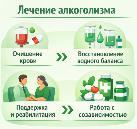 лечение алкоголизма в Сыктывкаре этапы